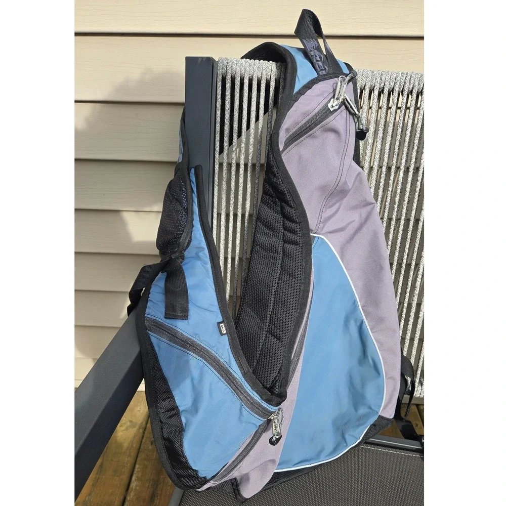 REI Sling Backpack Blue Grey Single Strap Crossbody Daypack Hiking Bag